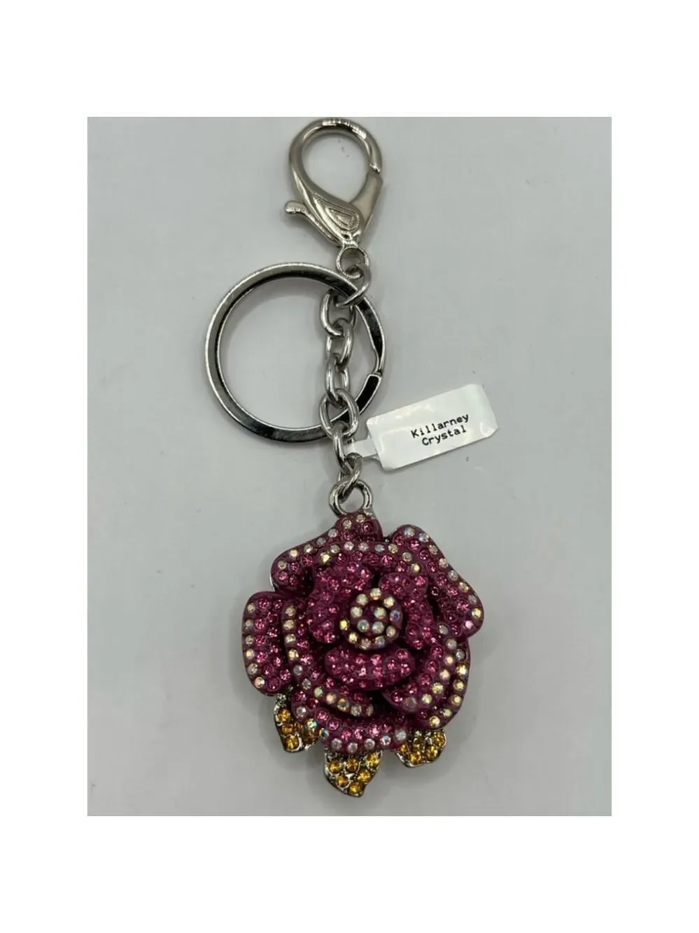 Women's Killarney Crystal Keychain One Size Pink Gold